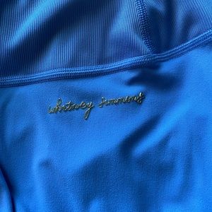 Whitney Simmons Beautiful Blue Rib Waist Leggings Medium Worn Once